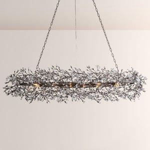 Fiore Oval Crystal Chandelier