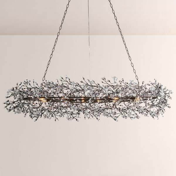 Fiore Oval Crystal Chandelier