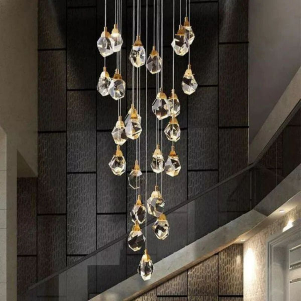 Flash Crystal Staircase Chandelier