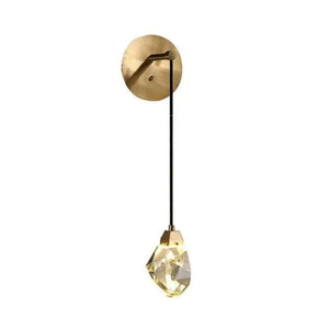 Flash Faceted Crystal Prisms Wall Sconce (Cord)