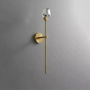 Flash Faceted Crystal Prisms Wall Sconce (Rod)