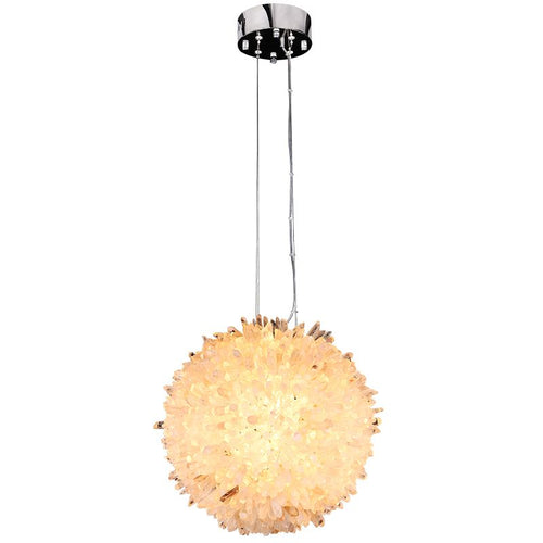 Besy Crystal Cluster Ball Pendant Light