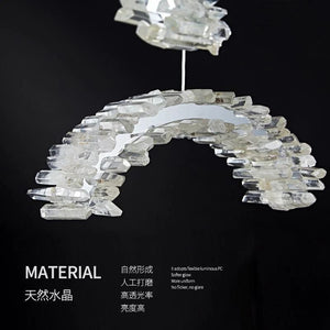 Besy Rock Crystal Crescent Chandelier