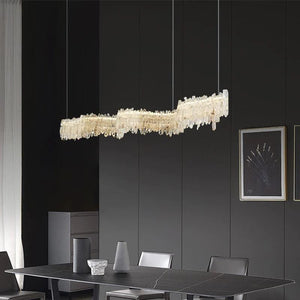 Besy Rock Crystal Linear Chandelier