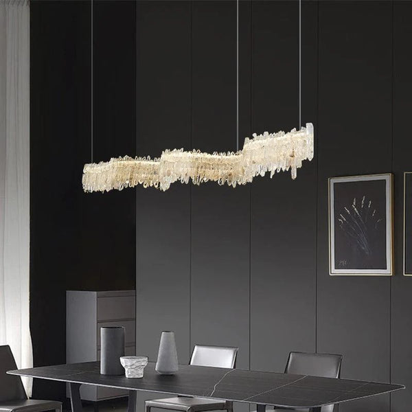Besy Rock Crystal Linear Chandelier