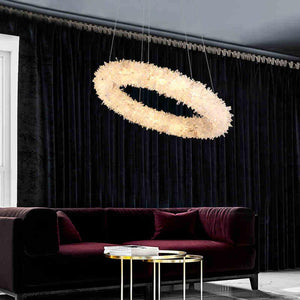 Besy Rock Crystal Round Modern Chandelier