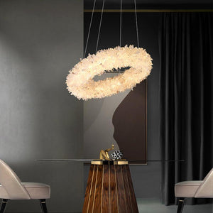 Besy Rock Crystal Round Modern Chandelier