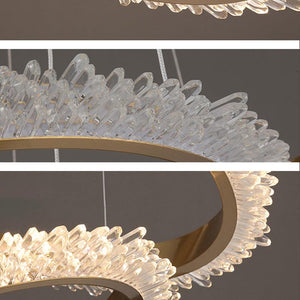 Besy Staircase K9 Crystal Ring Chandelier