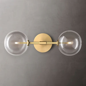 Glass Globe Linear Bedroom Sconce