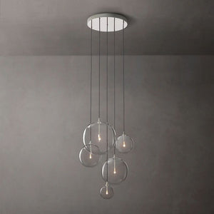 Glass Globe Mobile Cluster  Bed Room Chandelier 28"