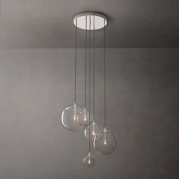 Glass Globe Mobile Cluster  Bed Room Chandelier 28"