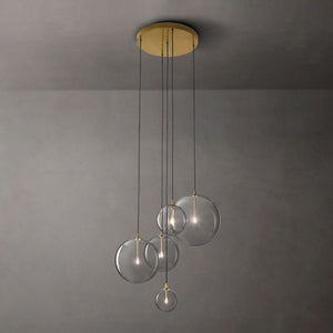 Glass Globe Mobile Cluster  Bed Room Chandelier 28"