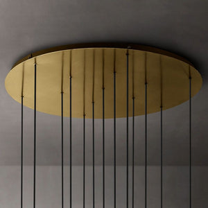 Glass Globe Mobile Cluster  Living Room Chandelier 44"