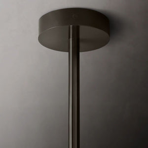 Glass Globe Mobile Six-arm  Living Room Chandelier 40"