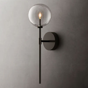 Glass Globe Bedroom Sconce