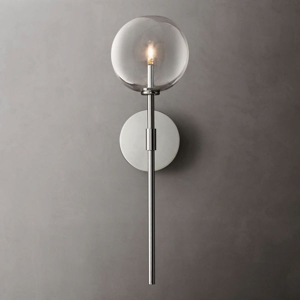 Glass Globe Bedroom Sconce