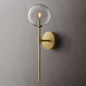 Glass Globe Bedroom Sconce