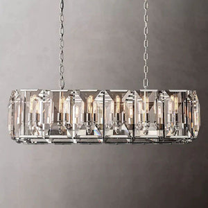 Harlou Crystal Rectangular Dining Room Chandelier 42"