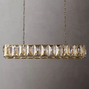 Harlou Crystal Rectangular Dining Room Chandelier 74"