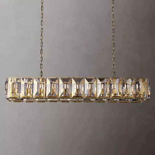 Harlou Crystal Rectangular Dining Room Chandelier 74"