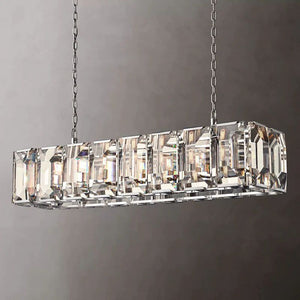 Harlou Crystal Rectangular Dining Room Chandelier 54"