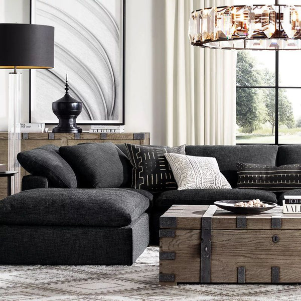 Harlou Crystal Round Living Room Chandelier 43"