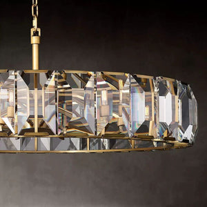 Harlou Crystal Round Living Room Chandelier 60"
