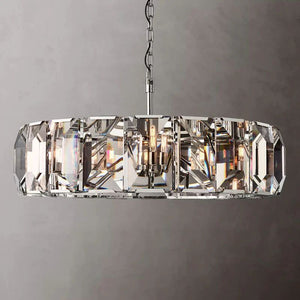 Harlou Crystal Round Living Room Chandelier 43"