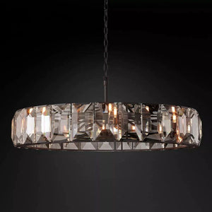 Harlou Crystal Round Living Room Chandelier 60"