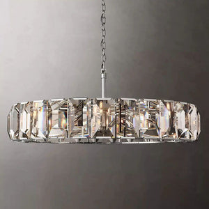 Harlou Crystal Round Living Room Chandelier 60"