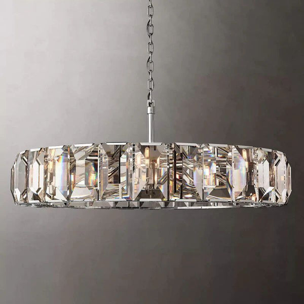Harlou Crystal Round Living Room Chandelier 60"