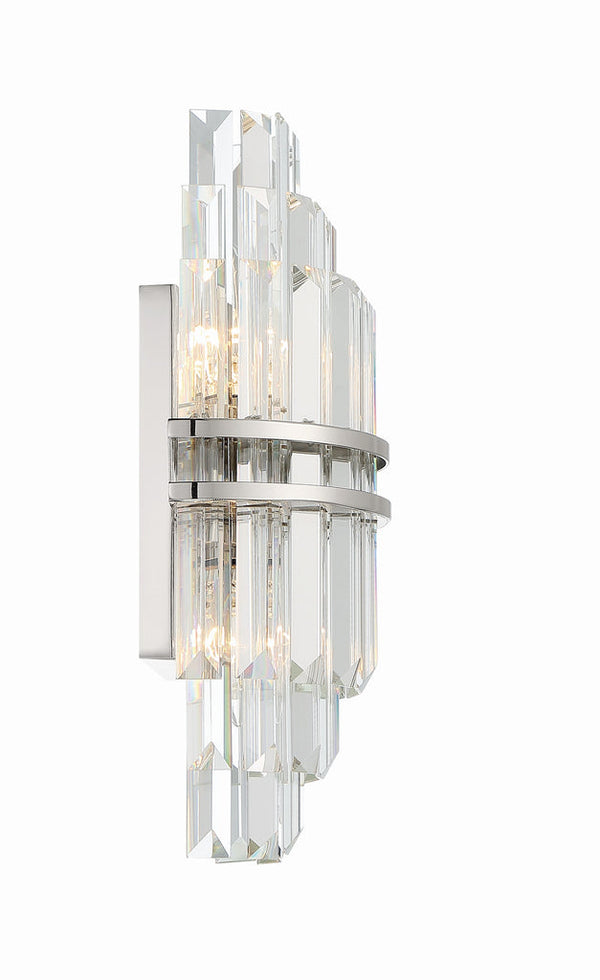 Hayes Crystal 2 Light Wall Sconce