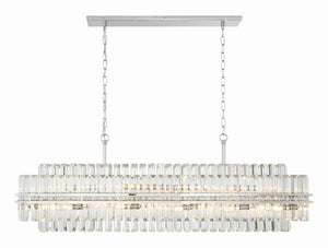 Hayes Rectangular Crystal 16 Light Chandelier