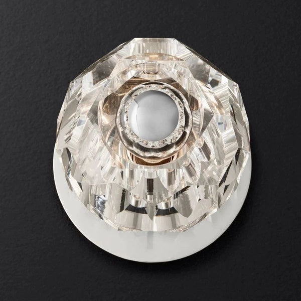 Kristina Clear Glass Petite Bedroom Wall Sconce