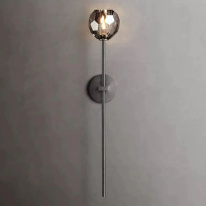 Kristina Glass Grand Bathroom Wall Sconce