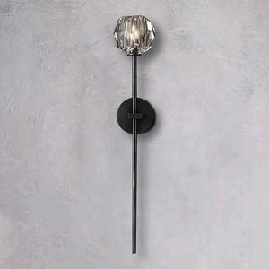 Kristina Glass Grand Bathroom Wall Sconce