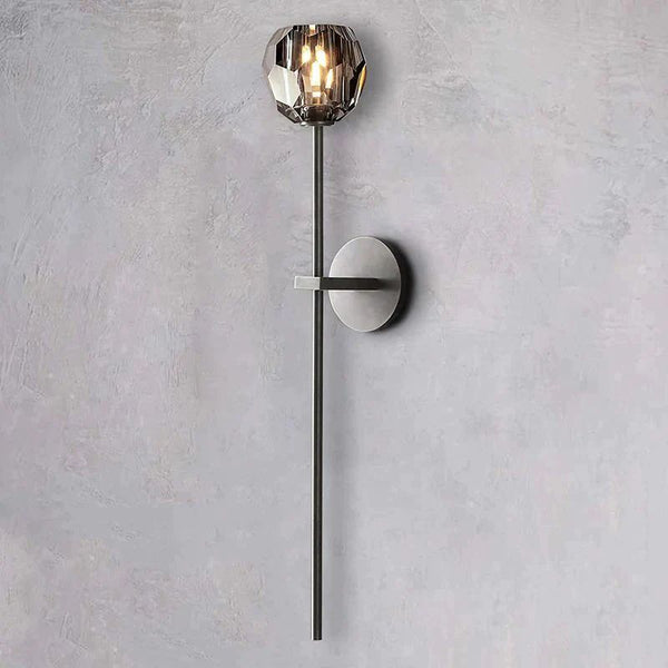 Kristina Glass Grand Bathroom Wall Sconce
