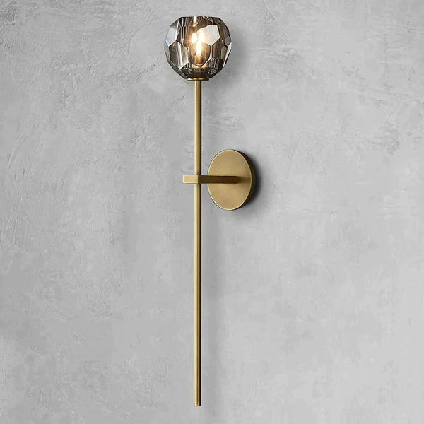 Kristina Glass Grand Bathroom Wall Sconce