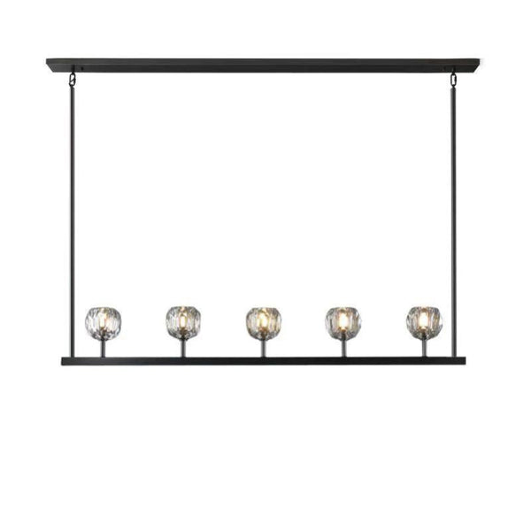 Kristina Glass Linear  Dining Room Chandelier 48"