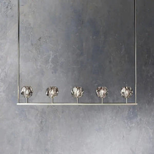 Kristina Glass Linear  Dining Room Chandelier 48"