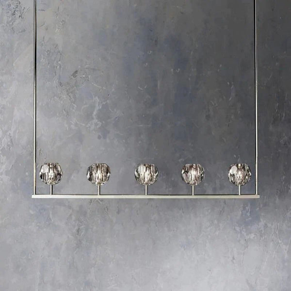 Kristina Glass Linear  Dining Room Chandelier 48"