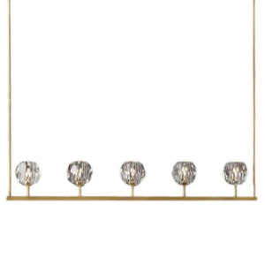 Kristina Glass Linear  Dining Room Chandelier 48"