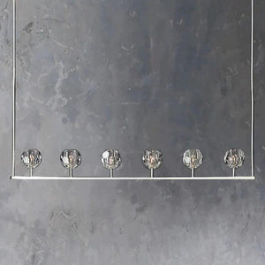 Kristina Glass Linear  Dining Room Chandelier 60"