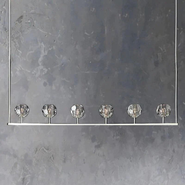 Kristina Glass Linear  Dining Room Chandelier 60"