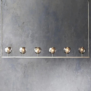 Kristina Glass Linear  Dining Room Chandelier 60"