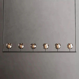 Kristina Glass Linear  Dining Room Chandelier 60"