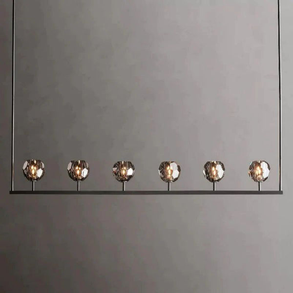 Kristina Glass Linear  Dining Room Chandelier 60"