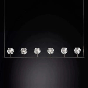 Kristina Glass Linear  Dining Room Chandelier 60"