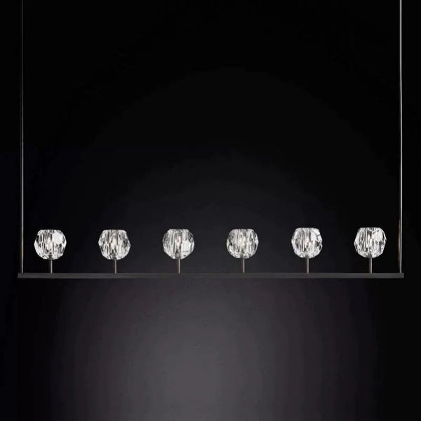 Kristina Glass Linear  Dining Room Chandelier 60"