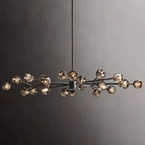 Kristina Glass Oval Chandelier 72"